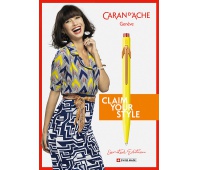 Długopis CARAN D'ACHE 849 Claim Your Style Ed2 Canary Yellow, M, w pudełku, żółty