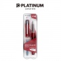 Pióro wieczne Platinum Prefounte Crimson Red, M, w plastikowym opakowaniu, na blistrze, bordowe, Pióra, Artykuły do pisania i korygowania