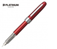 Pióro wieczne Platinum Plaisir Red, F, czerwone