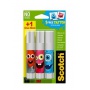 School glue stick SCOTCH® Monsters Edition (TTL0087), for paper, 8g, 2pcs + 1 free
