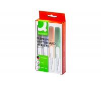 Marker do tablic Q-CONNECT Premium, gum. rękojeść, okrągły, 2-3mm (linia), 4szt., mix kolor&oacute;w / KF26113