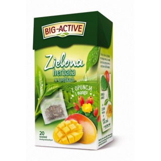 Tea BIG ACTIVE, green with pickly pear and mango, 20 tea bags