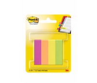 Znaczniki POST-IT® (670-4CA-EU), papier, 12,7x44,4mm, 4x50 kart., zawieszka, mix kolorów