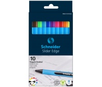 Pen set in a case SCHNEIDER Slider Edge, XB, 10 pieces, color mix