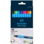 Zestaw długopis&oacute;w w etui SCHNEIDER Slider Edge, XB, 10 szt., miks kolor&oacute;w, Długopisy, Artykuły do pisania i korygowania