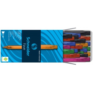 Długopis automatyczny SCHNEIDER Fave, M, miks kolorów, Długopisy, Artykuły do pisania i korygowania