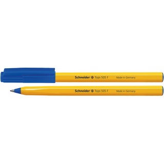 Długopis SCHNEIDER Tops 505, F, niebieski, Długopisy, Artykuły do pisania i korygowania