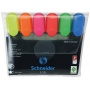 Highlighter set SCHNEIDER Job, 1-5 mm, 6 pieces, box with pendant, color mix
