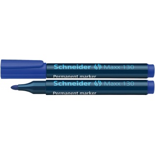 Permanent marker SCHNEIDER Maxx 130, round, 1-3 mm, blue
