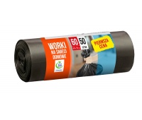 Household garbage bags PIERWSZA CENA, 60 l, 50 pcs, black