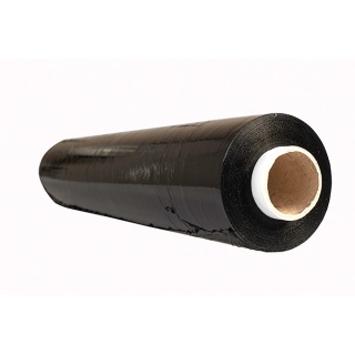 Stretch film OFFICE PRODUCTS HAND, 2.5 kg net, width 500 mm, thickness 23 µm, black