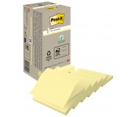 Karteczki samoprzylepne POST-IT&reg; Recycled Z-Notes  (R330-1T), 76x76mm, 16x100 kart., ż&oacute;łty
