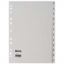 Index dividers, A4, PP, divided into months, gray