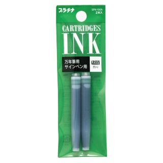 Ink cartridges PLATINUM, 2 pcs, green