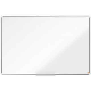 Steel backboard Nobo Premium Plus, 1500 x 1000mm, painted steel, aluminum frame, white