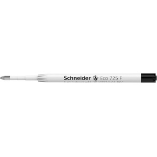 Wkład Eco 725 do długopisu Schneider, F, czarny, Długopisy, Artykuły do pisania i korygowania