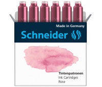 Naboje do piór SCHNEIDER, 6 szt., rose / pudrowy róż