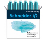 Naboje do piór SCHNEIDER, 6 szt., bermuda blue / morski