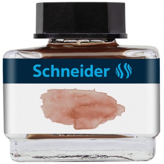 Atrament do piór SCHNEIDER, 15 ml, cognac / ciemnobrązowy, Pióra, Artykuły do pisania i korygowania