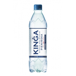 Woda mineralna KINGA PIENIŃSKA, gazowana, 0,5l, Woda, Artykuły spożywcze
