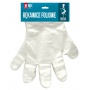 Foil gloves ANNA ZARADNA, size M, 100 pcs. on blister, colorless