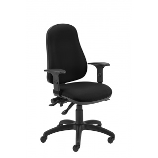 Fotel biurowy OFFICE PRODUCTS Thassos, czarny, Krzesła i fotele, Wyposażenie biura