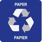 Naklejka samoprzylepna na kosze EKO ALDA, papier