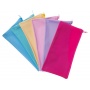 Pencil case GIMBOO sachet, flat, PVC, 280 MIC, mix of pastel colors
