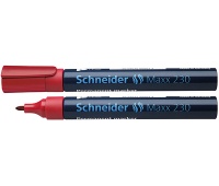 Marker permanentny SCHNEIDER Maxx 230, okrągły, 1-3mm, czerwony