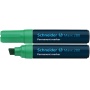 Marker permanentny SCHNEIDER Maxx 280, ścięty, 4-12mm, zielony, Markery, Artykuły do pisania i korygowania