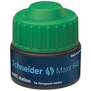 Stacja uzupełniająca SCHNEIDER Maxx 640, 30 ml, zielony, Markery, Artykuły do pisania i korygowania