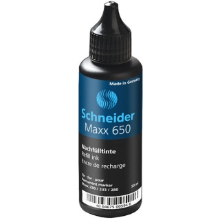 Supplemental ink SCHNEIDER Maxx 650, 50 ml, black