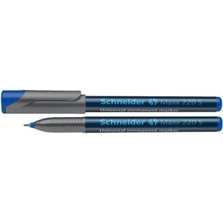 Universal permanent marker SCHNEIDER Maxx 220 S, 0,4mm, blue