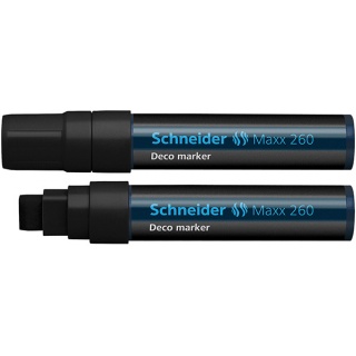 Chalk marker SCHNEIDER Maxx 260 Deco, 5-15mm, black
