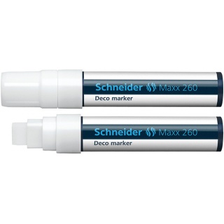 Chalk marker SCHNEIDER Maxx 260 Deco, 5-15mm, white
