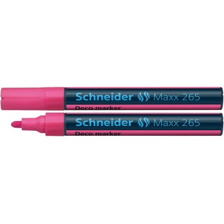 Chalk marker SCHNEIDER Maxx 265 Deco, round, 2-3mm, pink