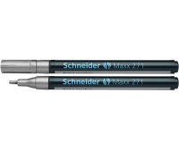 Marker olejowy SCHNEIDER Maxx 271, okrągły, 1-2mm, srebrny
