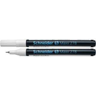 Marker olejowy SCHNEIDER Maxx 278, 0,8mm, biały, Markery, Artykuły do pisania i korygowania