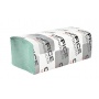 ZZ folded towels, economy, made from recycled paper, OFFICE PRODUCTS, 1-ply, 4000 sheets, 20 pcs, green