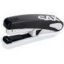Stapler, SAXDesign 519, capacity up to 20 sheets, flat stapling, integrated staple remover, black