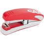 Stapler, SAXDesign 539, capacity up to 30 sheets, flat stapling, red