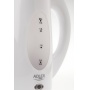 Electric kettle, ADLER, AD 1208, 1.8l, plastic, white