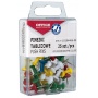 Coloured drawing pins (thumb tacks), barrels, OFFICE PRODUCTS, in a box, 25 pcs, assorted colours