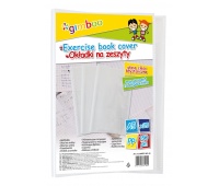 School exercise book cover, GIMBOO, crystal, A5, 150 micron., transparent clear