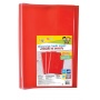 School exercise book cover, GIMBOO, crystal, A4, 150 micron., red