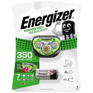 Frontal torch (flashlight) ENERGIZER, 7 Led Headlight + 3 pieces of AAA batteries, black