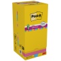 Karteczki samoprzylepne POST-IT® Super  Sticky Z-Notes (R330-SS-VP16), 76x76mm, 90 kart./bloczek, 14+2 bloczki, mix kolorów, Bloczki samoprzylepne, Papier i etykiety