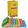 Karteczki samoprzylepne POST-IT® Super  Sticky Z-Notes (R330-SS-VP16), 76x76mm, 90 kart./bloczek, 14+2 bloczki, mix kolorów, Bloczki samoprzylepne, Papier i etykiety