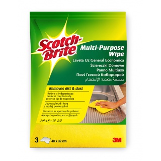 COPY OF Multipurpose cloth, PRIMA, 3 pcs, yellow, Cleaning accessories, Cleaning & Janitorial Supplies and Dispensers