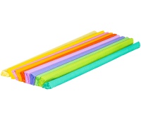 GIMBOO pastel crepe paper, roll, 50x200cm, 10 pcs, mix of colors